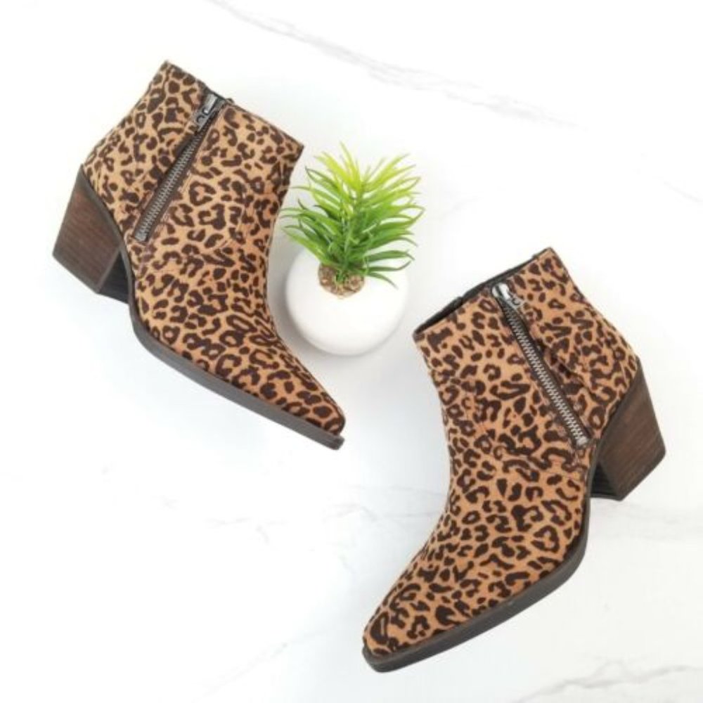 Circus by Sam Edelman Whistler Leopard Print Western Bootie